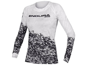 Koszulka damska Endura MT500 Marble L/S Jersey LTD biała