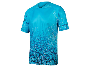 Koszulka Endura SingleTrack Print Tee blue/electric