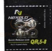 Spinka do łańcuchów 5 6 7 i 8-rzędowych Nexelo L036001NEX srebrna