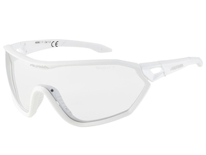 Okulary fotochromowe Alpina S-WAY V szkła kat. 1-3 ramka biała
