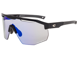 Okulary rowerowe fotochromowe GOG ARGO E507-1 szkła niebieskie lustrzane ramki czarno-szare