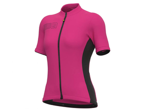 Koszulka rowerowa damska ALÉ CYCLING Solid Color Block różowa