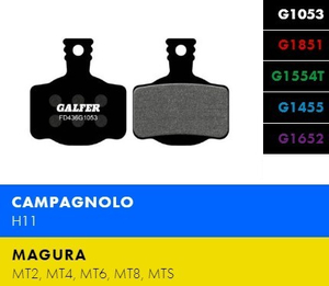 Okładziny hamulcowe Galfer Standard FD436G1053 do Magura MT2, MT4, MT6, MT8, MTS i Campagnolo H11