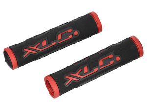 Chwyty XLC Dual Colour czarno-czerwone 125 mm
